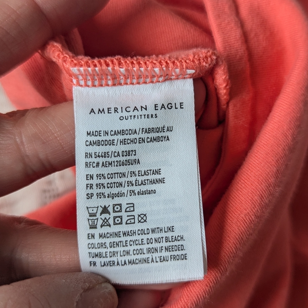 American Eagle Coral Twist Back Tank - Picture 7 of 7